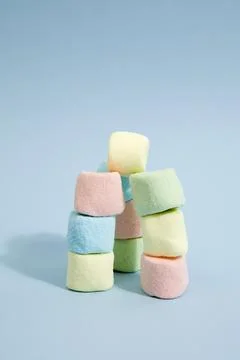 Rainbow marshmallow Stock Photos