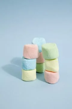 Rainbow marshmallow Stock Photos