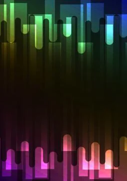Rainbow melt overlap abstract square background Stock Illustration