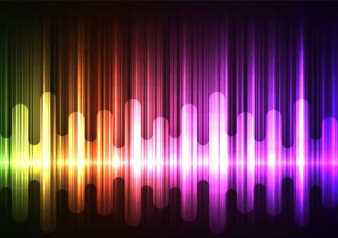 Rainbow melt wave speed overlap abstract background Stock Illustration
