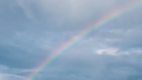 Rainbow Melting in the Sky 4K Stock Footage 252830447