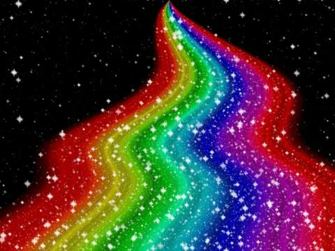 Rainbow milky way generated hires texture Stock Illustration