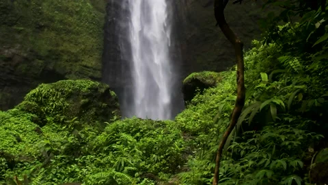 Rainbow Mist natural waterfall Vídeos de archivo 201088141