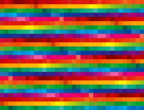 Rainbow mosaic background Stock Illustration