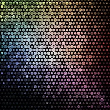 Rainbow Mosaic Banner Illustrazione stock