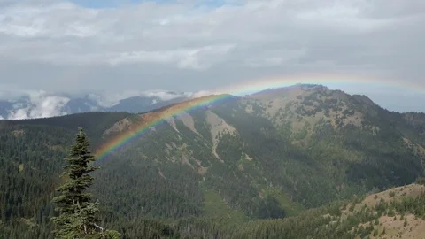 Rainbow Mountain 2 Stock Footage 122960685