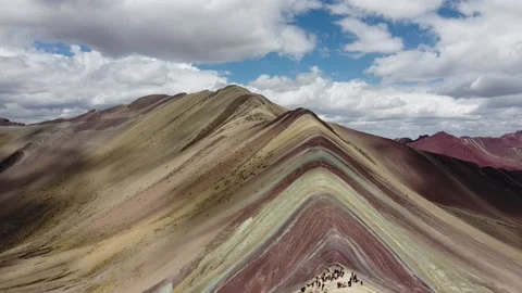 Rainbow mountain 3 Stock Footage 170378690