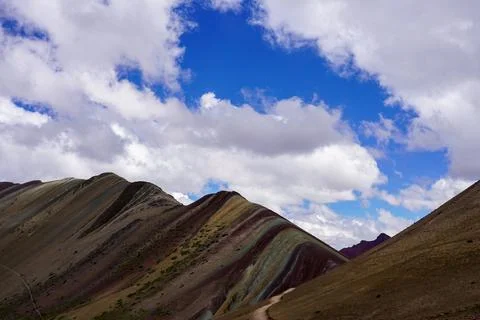 Rainbow Mountain, Cusco, Peru Stock Photos