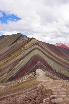 Rainbow Mountain, Cusco, Peru Stock Photos