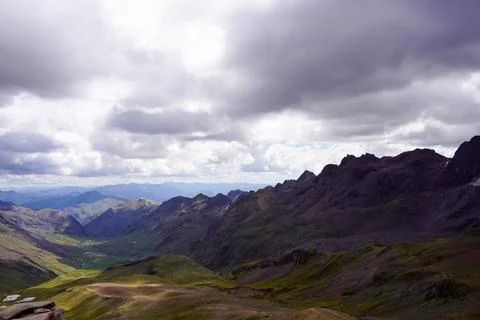 Rainbow Mountain, Cusco, Peru Stock Photos