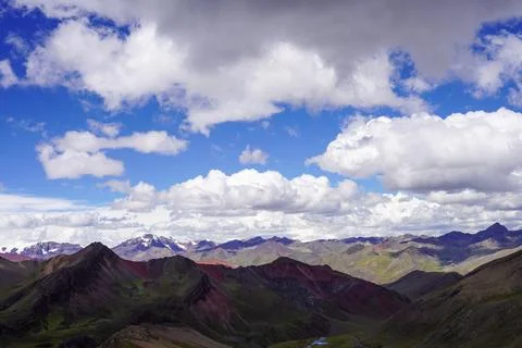 Rainbow Mountain, Cusco, Peru 写真素材