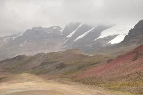 Rainbow Mountain in the Cusco Region ,Peru Foto stock