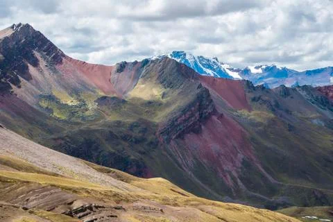 Rainbow Mountain Hike Fotos Stock