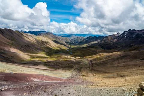 Rainbow Mountain Hike Stock Photos