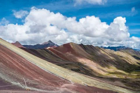 Rainbow Mountain Hike Foto stock