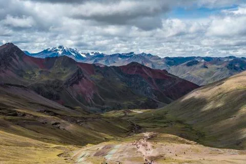 Rainbow Mountain Hike Stock Photos