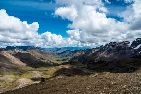 Rainbow Mountain Hike Foto stock