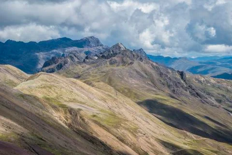 Rainbow Mountain Hike Foto stock