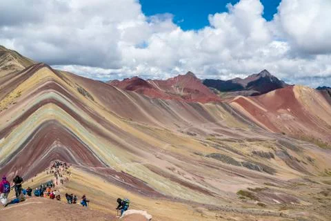 Rainbow Mountain Hike Foto stock