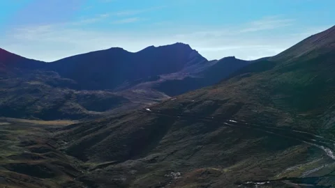 Rainbow Mountain hike trek Vinicunca Mount Ausangate Glacier Peruvian Andes Stock Footage 325768409