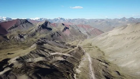 Rainbow Mountain in Peru Stock Footage 105077475