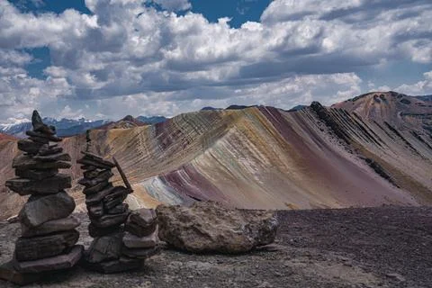 Rainbow Mountain Stock Photos
