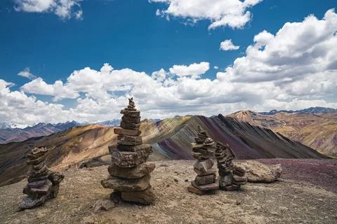 Rainbow Mountain Stock Photos