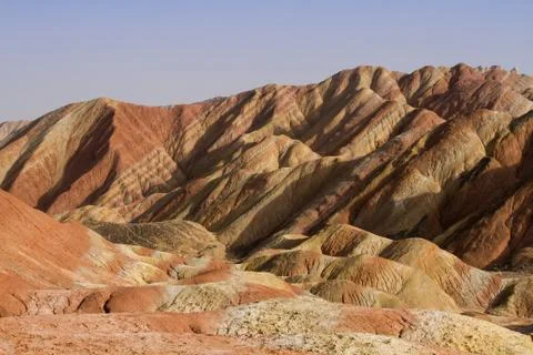 The rainbow mountains Stock Photos
