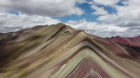 Rainbow moutain2 Stock Footage 170378667