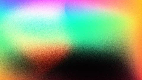 Rainbow Multicolor Abstract Gradient Background with Dark Base and Grain Te.. Stockillustratie