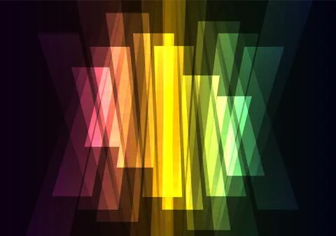 Rainbow multicolor big bar reverse abstract background Illustrazione stock