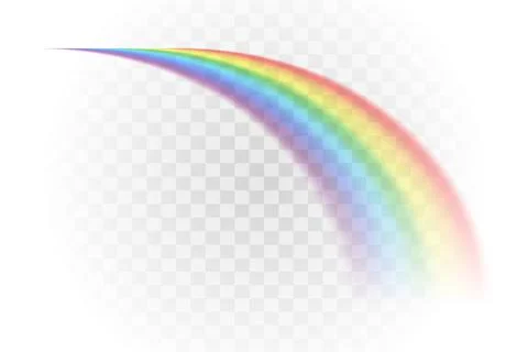Rainbow multicolor realistic vector illustration Stock Illustration