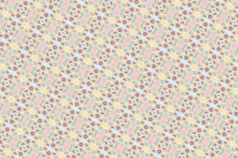 Rainbow muted earth palette textured repeat background in dusty rose, pale gold, Stock Illustration