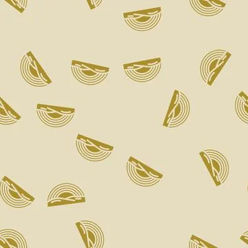 Rainbow natural phenomena glyph vector seamless pattern Stockillustratie
