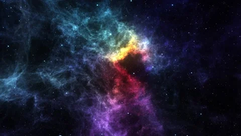 Rainbow Nebula Background Stock Footage 179773982