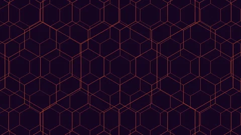 Rainbow neon hexagons pattern in dark galaxy 스톡 동영상 245550180