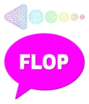 Rainbow Net Gradient Arrow Left Icon and Flop Conversation Balloon with Shadow Stock Illustration