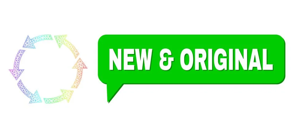 Rainbow Network Gradient Rotate Ccw Icon and New &amp; Original Chat Cloud with Stock Illustration