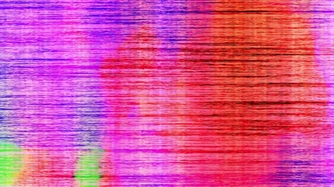 Rainbow Noise Distorted With Colored Painted Spots Stock Footage 81458115