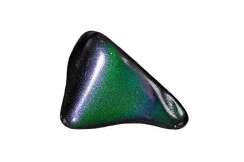 Rainbow obsidian on white background Stock Photos