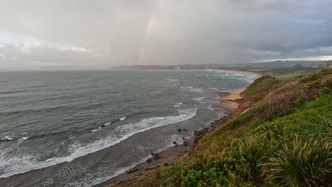 Rainbow in the ocean Stock Footage 206182443