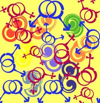 Rainbow opt art background. Seamless vector pattern. LGBT colors. Abstract ge 스톡 일러스트