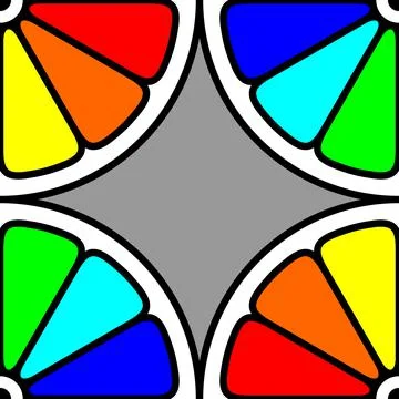 Rainbow. Orange. Seamless fruit pattern. Summer background. Stock Illustration