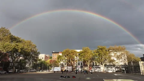 Rainbow over Brooklyn Stock-Footage 253898509