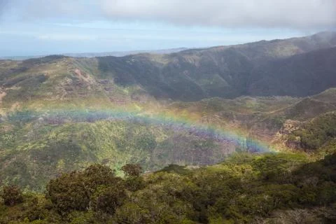 Rainbow over Kauai Stock Photos