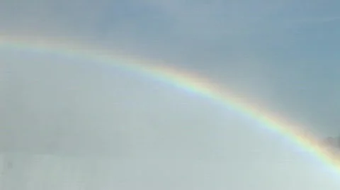 Rainbow over the Niagara Falls Stock Footage 687451