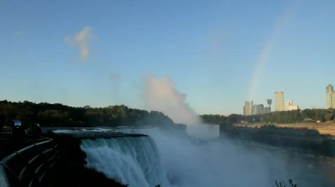 Rainbow over Niagara Stock Footage 865733