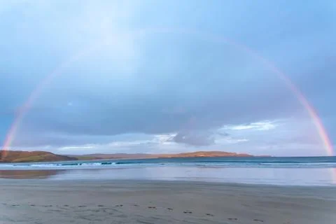Rainbow over the ocean Foto stock