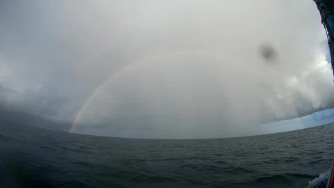 Rainbow over the sky, Thailand Stock Footage 246785625