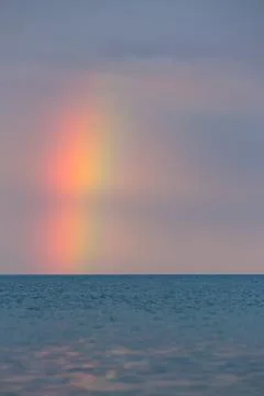 Rainbow over the water Stock Photos